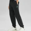 Bol Örgü Spor Pantolon “Siyah”