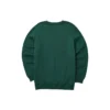 Casual Grafikli Crew Sweatshirt “Yeşil Beyaz”