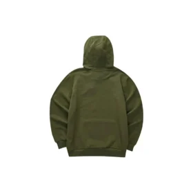 Casual Harf Baskılı Kapüşonlu Sweatshirt “Yeşil Beyaz”