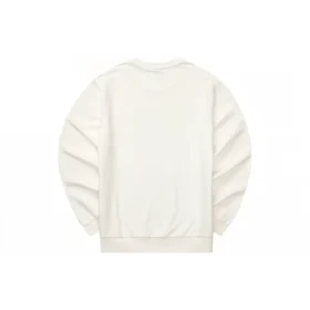 Casual Serisi Harfli Yuvarlak Yaka Sweatshirt “Beyaz Mavi”