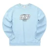 Casual Serisi Harfli Yuvarlak Yaka Sweatshirt “Mavi Beyaz”
