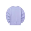 Casual Serisi Harfli Yuvarlak Yaka Sweatshirt Unisex “Mor”