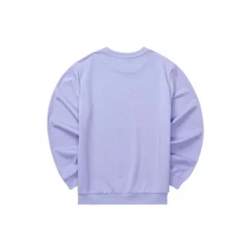 Casual Serisi Harfli Yuvarlak Yaka Sweatshirt Unisex “Mor”