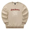 CNY Serisi Ejderha Desenli Crew Sweatshirt “Tan Siyah Kırmızı”