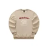CNY Serisi Ejderha Desenli Crew Sweatshirt “Tan Siyah Kırmızı”