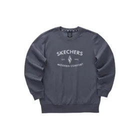 Diamond Serisi Harf Baskılı Günlük Sweatshirt “Gri Beyaz”