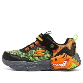 Dino-Lights Sneakerlar “Yeşil Turuncu Siyah”