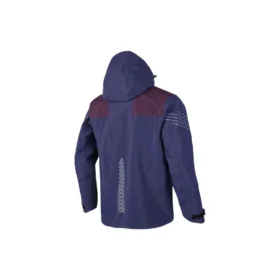 Dokuma Kapüşonlu Ceket “Navy Burgundy”