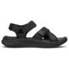 Elite Flex Velcro Spor Siyah Sandaletler
