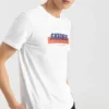 Erkek Skechers Baskılı Kısa Kollu Tişört Beyaz