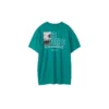 Erkek Skechers Baskılı S Örme Kısa Kollu Yeşil