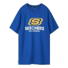 Erkek Skechers Kısa Kollu Mavi