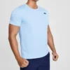 Erkek Skechers Sport Antrenman Koşu Spor Örme Kısa Kollu Mavi
