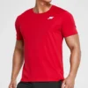 Erkek Skechers Sport Antrenman Koşu Spor Örme Kısa Kollu Palyaço Kırmızısı