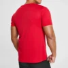 Erkek Skechers Sport Antrenman Koşu Spor Örme Kısa Kollu Palyaço Kırmızısı