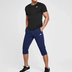 Erkek Skechers Sport Antrenman Koşu Spor Örme Kısa Kollu Siyah