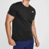 Erkek Skechers Sport Antrenman Koşu Spor Örme Kısa Kollu Siyah
