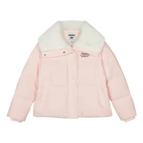 FASHION Harf Baskılı Aşağı Ceket “Pembe Beyaz”