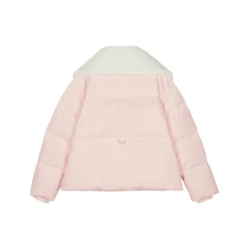 FASHION Harf Baskılı Aşağı Ceket “Pembe Beyaz”