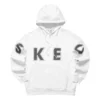 Günlük Grafik Kapüşonlu Sweatshirt “Beyaz Siyah”