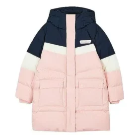 Günlük Uzun Aşağı Ceket “Pembe Beyaz Lacivert”