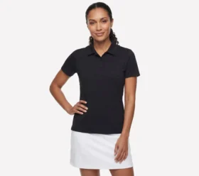 GO GOLF Kısa Kollu Birdie Önü Fermuarlı Polo