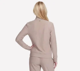 GO Luxe Rib Günlük Tam Fermuarlı Ceket