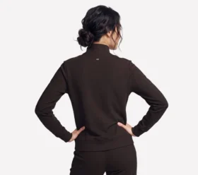 GO Luxe Rib Günlük Tam Fermuarlı Ceket