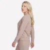 GO Luxe Rib Günlük Tam Fermuarlı Ceket