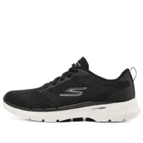 Go Walk 6 Düşük Bilekli Spor Ayakkabı Siyah/Beyaz
