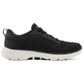Go Walk 6 Düşük Bilekli Spor Ayakkabı Siyah/Beyaz