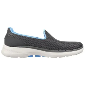 Go Walk 6 Low Loafer Gri/Mavi