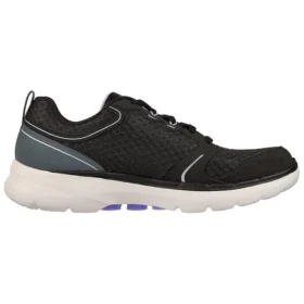 Go Walk 6 Low-Top Siyah/Mor