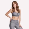 Go Walk Evolution Baskılı Ön Fermuarlı Spor Sütyen