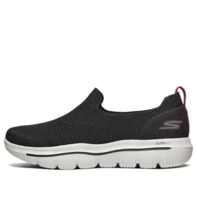 Go Walk Evolution Ultra Düşük Bilekli Siyah/Kırmızı