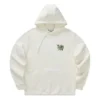 Grafikli Kapüşonlu Sweatshirt “Beyaz Yeşil”