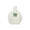 Grafikli Kapüşonlu Sweatshirt “Beyaz Yeşil”