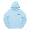 Grafikli Kapüşonlu Sweatshirt “Mavi Siyah”