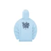 Grafikli Kapüşonlu Sweatshirt “Mavi Siyah”