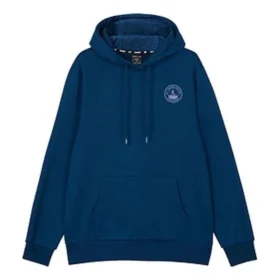 Grafikli Kapüşonlu Sweatshirt “Mavi Siyah Beyaz”