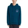 Grafikli Kapüşonlu Sweatshirt “Mavi Siyah Beyaz”