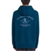 Grafikli Kapüşonlu Sweatshirt “Mavi Siyah Beyaz”