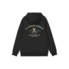 Grafikli Kapüşonlu Sweatshirt “Mavi Siyah Beyaz”