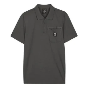 Grafikli Polo Gömlek “Gri Beyaz”