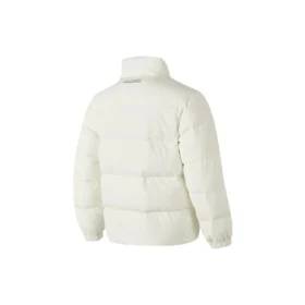 Harf Baskılı Waterproof Aşağı Ceket “Beyaz”