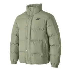 Harf Baskılı Waterproof Aşağı Ceket “Zeytin Yeşili”