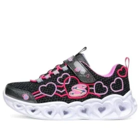 Heart Lights Low-Top K Siyah/Pembe