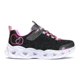 Heart Lights Low-Top K Siyah/Pembe