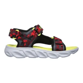 Hypno Splash Velcro Açık Burunlu Büyük Erkek Kırmızı Sandaletler