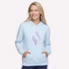 Çiçek Desenli Elmas Kapüşonlu Sweatshirt Çiçek Desenli Elmas Kapüşonlu Sweatshirt